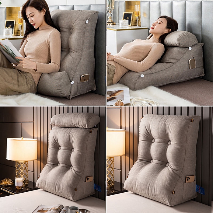 91家纺网 家纺一手货源 找家纺 （总）眠小二靠枕靠垫  2025新款可拆洗可调节护腰靠枕靠垫枕芯午睡枕（联系厂家代发包邮）