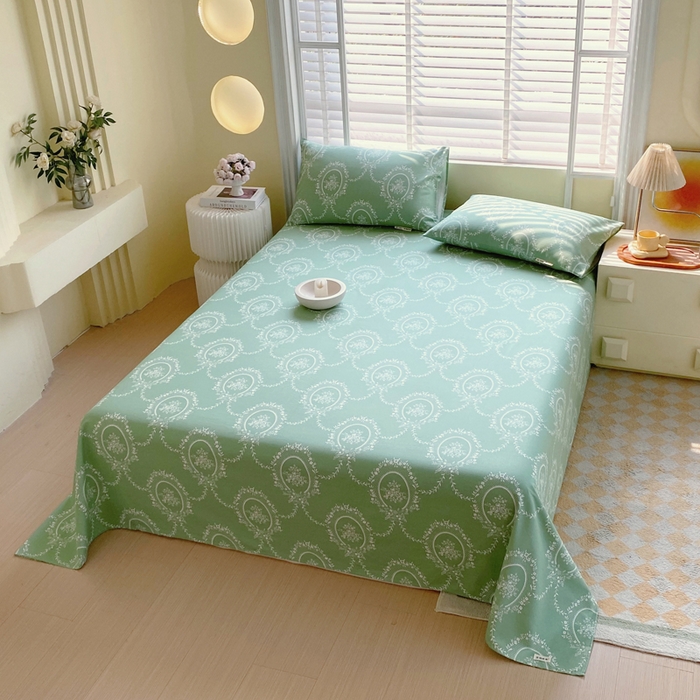 91家纺网 家纺一手货源 找家纺 金鑫汇家纺 2025新款A类全棉老粗布床单 芳华