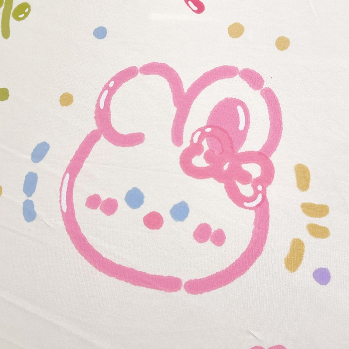 91家纺网 家纺一手货源 找家纺 金鑫汇家纺 2025新款A类全棉老粗布床单 老粗布·奇趣小兔