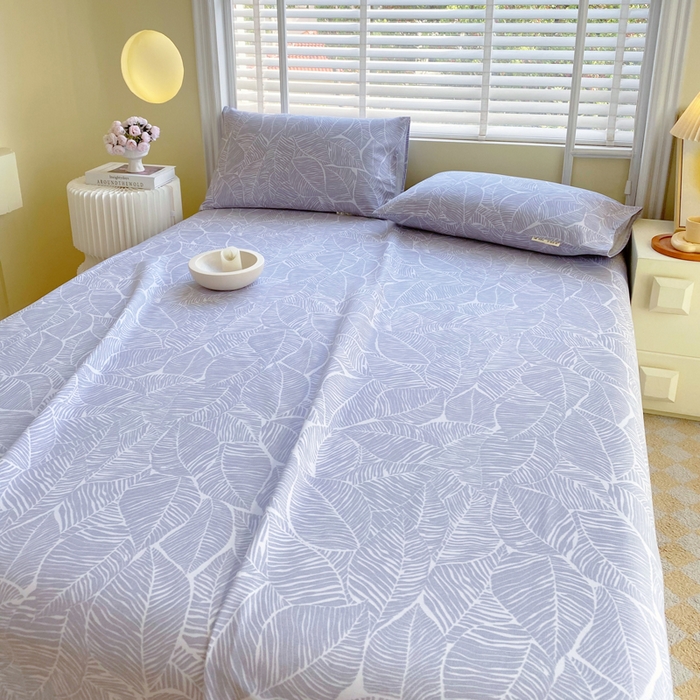 91家纺网 家纺一手货源 找家纺 金鑫汇家纺 2025新款A类全棉老粗布床单 千叶