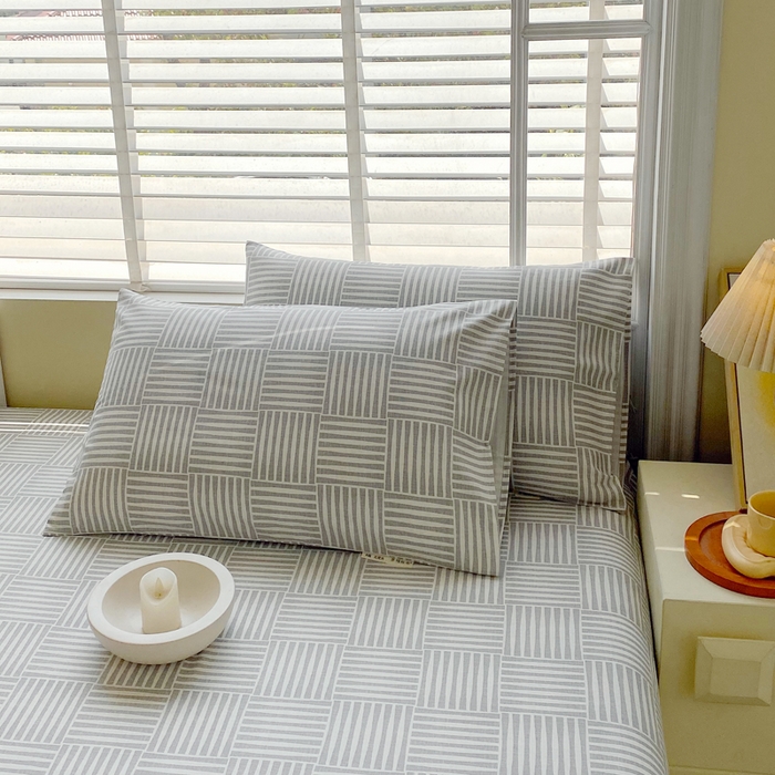 91家纺网 家纺一手货源 找家纺 金鑫汇家纺 2025新款A类全棉老粗布床单 休闲时光