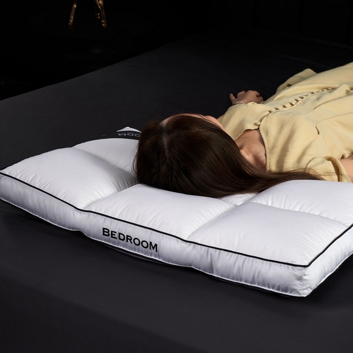 91家纺网 家纺一手货源 找家纺 （总）境月枕芯坊 2025新款黑标羽绒枕分区枕枕头枕芯