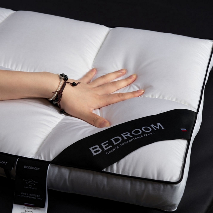 91家纺网 家纺一手货源 找家纺 （总）境月枕芯坊 2025新款黑标羽绒枕分区枕枕头枕芯