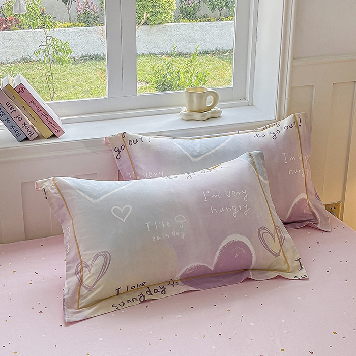 91家纺网 家纺一手货源 找家纺 宇彬家纺 2025新款13070全棉纯棉印花单被套一字绣工艺款 一字绣 爱心记忆