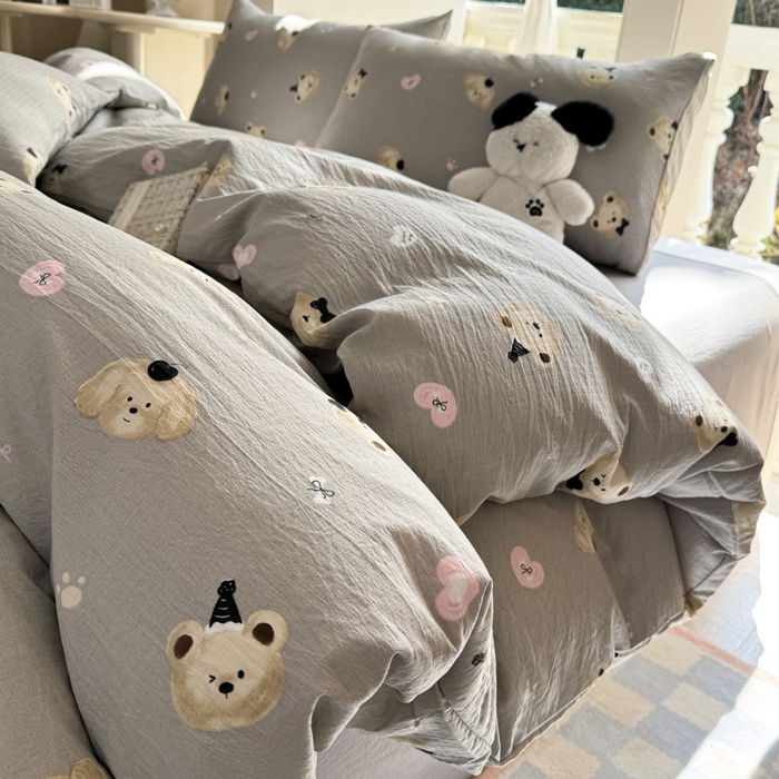 91家纺网 家纺一手货源 找家纺 （总）韩巢家纺 2025热销新款云感双层纱单件被套-（提供卖家秀）