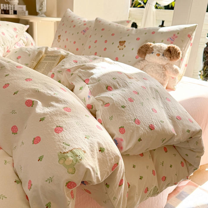 91家纺网 家纺一手货源 找家纺 （总）韩巢家纺 2025热销新款云感双层纱单件被套-（提供卖家秀）