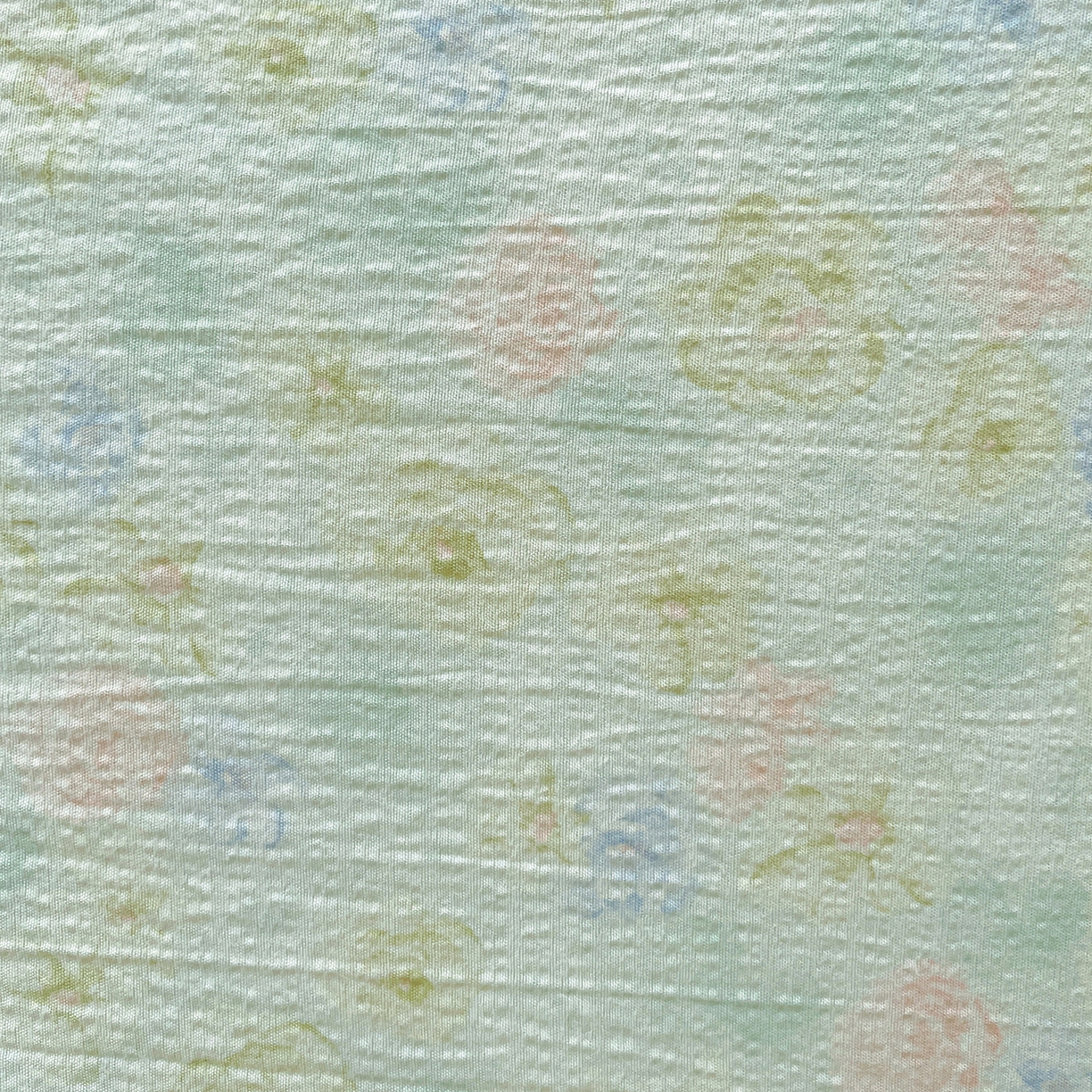 91家纺网 家纺一手货源 找家纺 暖芯优选 2025新款皱皱双层纱全棉花边夏被夏凉被空调被三件套 微凉薄荷