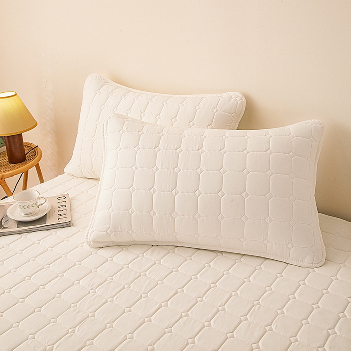 91家纺网 家纺一手货源 找家纺 （总）锦眠 2025新款亲肤面包格夹棉床笠