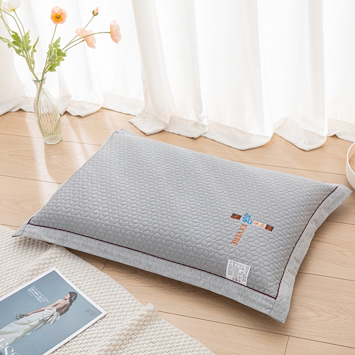 91家纺网 家纺一手货源 找家纺 织布人 2025新款夏季冰丝凉感冰豆豆枕套单品枕套枕套单件 元气冰豆豆-灰