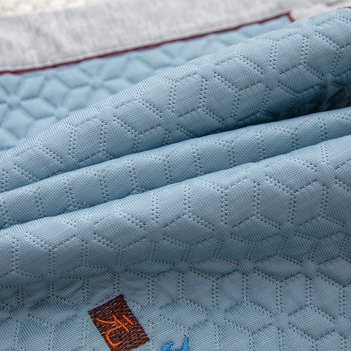 91家纺网 家纺一手货源 找家纺 织布人 2025新款夏季冰丝凉感冰豆豆枕套单品枕套枕套单件 元气冰豆豆-蓝