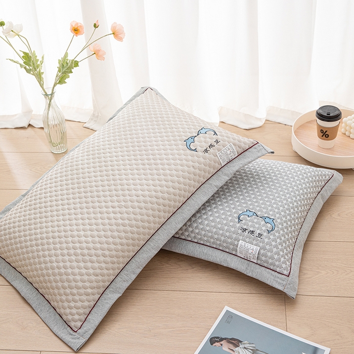 91家纺网 家纺一手货源 找家纺 织布人 2025新款夏季冰丝凉感冰豆豆枕套单品枕套枕套单件 组合图仅做展示