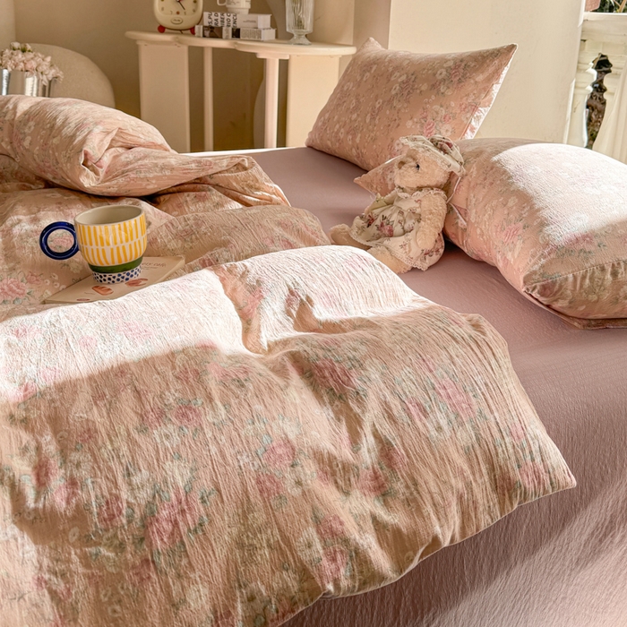 91家纺网 家纺一手货源 找家纺 韩巢家纺 2025热销新款云感双层纱单件被套-（提供卖家秀） 爱如星辰