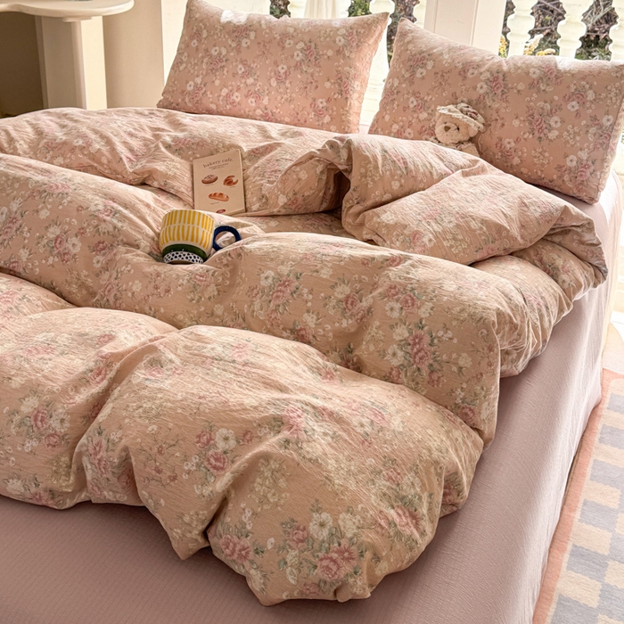 91家纺网 家纺一手货源 找家纺 韩巢家纺 2025热销新款云感双层纱单件被套-（提供卖家秀） 爱如星辰