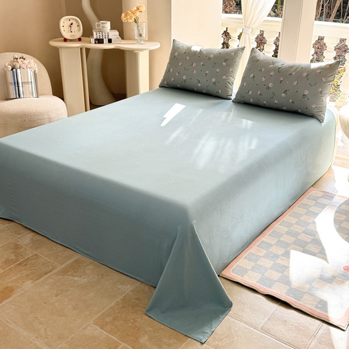 91家纺网 家纺一手货源 找家纺 韩巢家纺 2025热销新款云感双层纱单件被套-（提供卖家秀） 半生倾慕