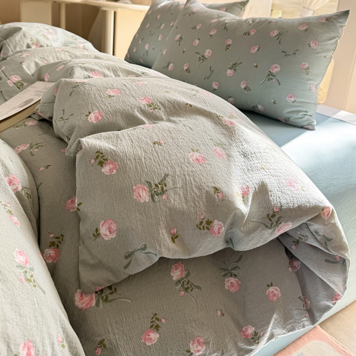 91家纺网 家纺一手货源 找家纺 韩巢家纺 2025热销新款云感双层纱单件被套-（提供卖家秀） 半生倾慕