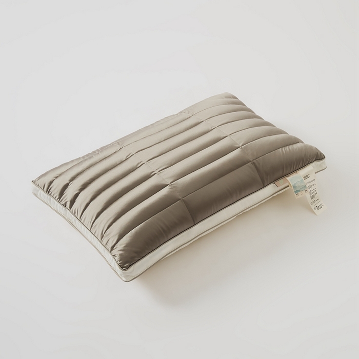 91家纺网 家纺一手货源 找家纺 境月2025新款锦氨黑苦荞麦枕 锦氨黑苦荞—灰高度（15-18cm)