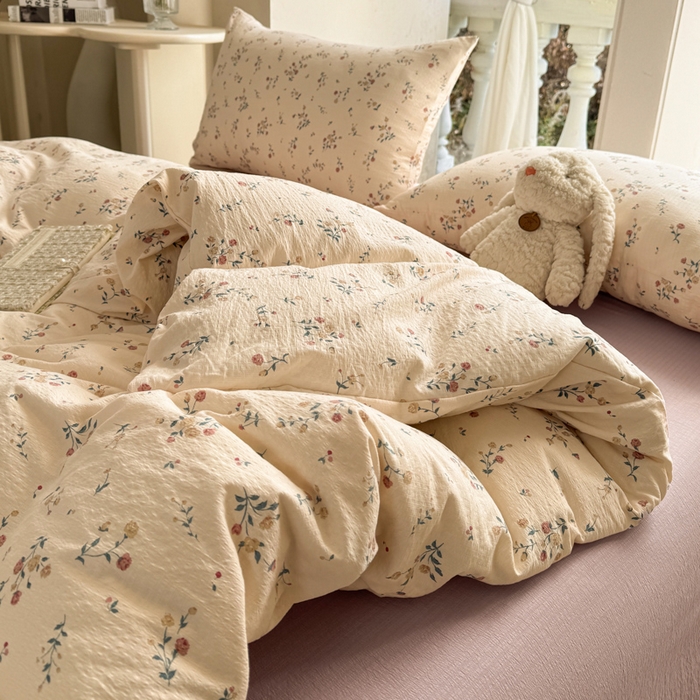 91家纺网 家纺一手货源 找家纺 韩巢家纺 2025热销新款云感双层纱单件被套-（提供卖家秀） 春风十里