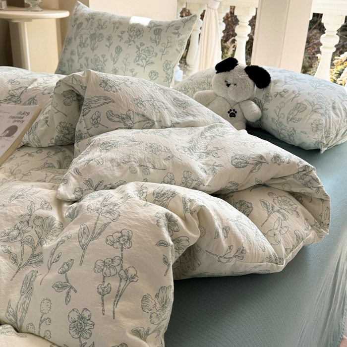 91家纺网 家纺一手货源 找家纺 韩巢家纺 2025热销新款云感双层纱单件被套-（提供卖家秀） 海像森林