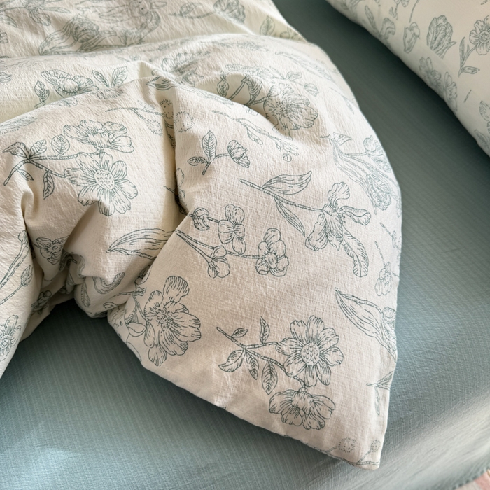 91家纺网 家纺一手货源 找家纺 韩巢家纺 2025热销新款云感双层纱单件被套-（提供卖家秀） 海像森林