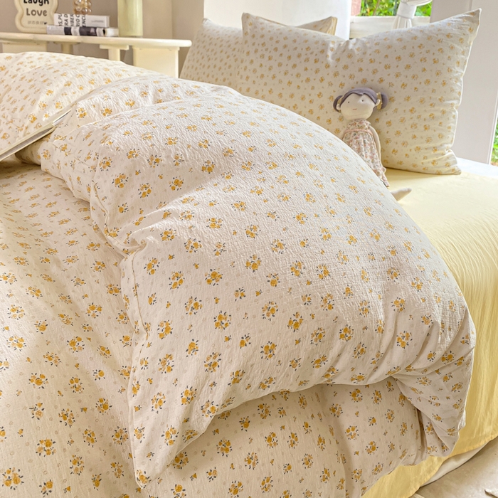 91家纺网 家纺一手货源 找家纺 韩巢家纺 2025热销新款云感双层纱单件被套-（提供卖家秀） 橘子海