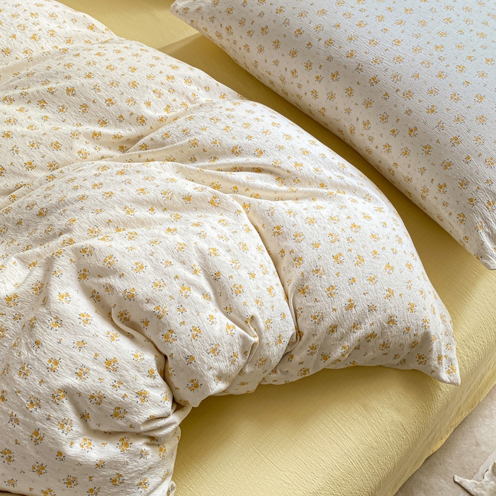 91家纺网 家纺一手货源 找家纺 韩巢家纺 2025热销新款云感双层纱单件被套-（提供卖家秀） 橘子海