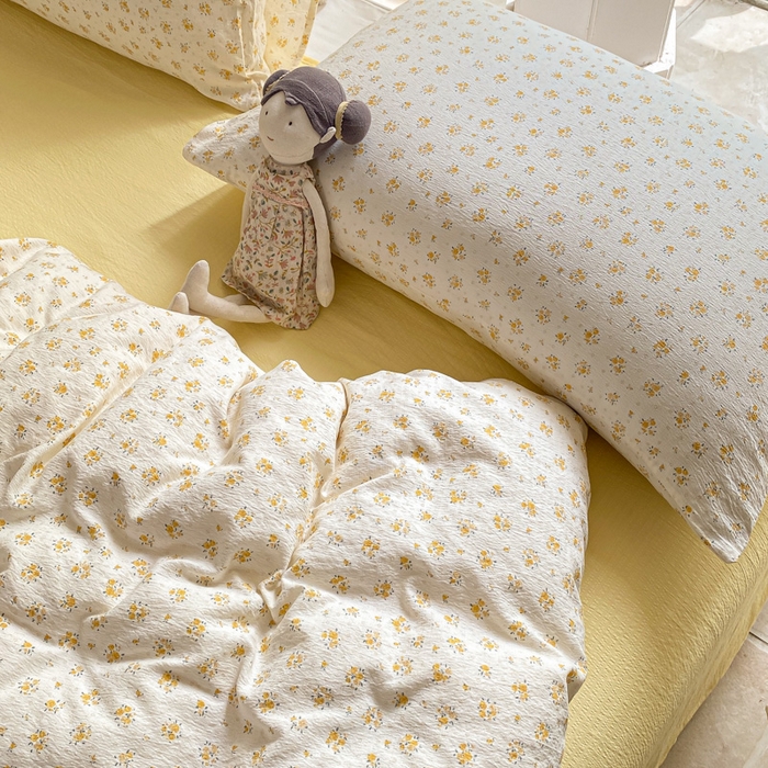 91家纺网 家纺一手货源 找家纺 韩巢家纺 2025热销新款云感双层纱单件被套-（提供卖家秀） 橘子海