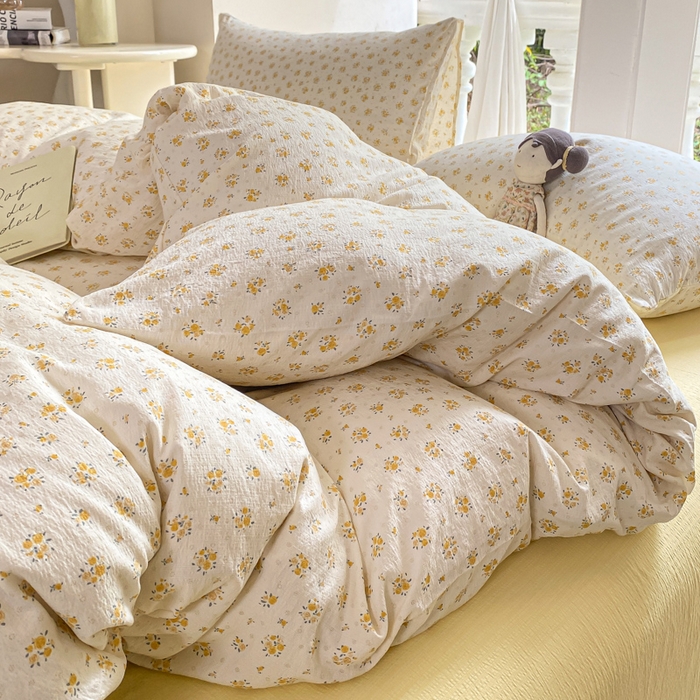 91家纺网 家纺一手货源 找家纺 韩巢家纺 2025热销新款云感双层纱单件被套-（提供卖家秀） 橘子海