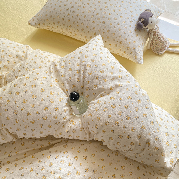 91家纺网 家纺一手货源 找家纺 韩巢家纺 2025热销新款云感双层纱单件被套-（提供卖家秀） 橘子海