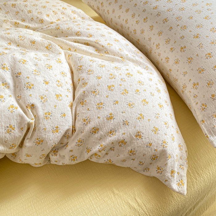 91家纺网 家纺一手货源 找家纺 韩巢家纺 2025热销新款云感双层纱单件被套-（提供卖家秀） 橘子海