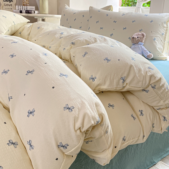 韩巢家纺 2025热销新款云感双层纱单件被套-（提供卖家秀） 兰相思