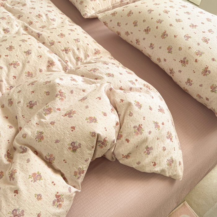 91家纺网 家纺一手货源 找家纺 韩巢家纺 2025热销新款云感双层纱单件被套-（提供卖家秀） 落日暮年