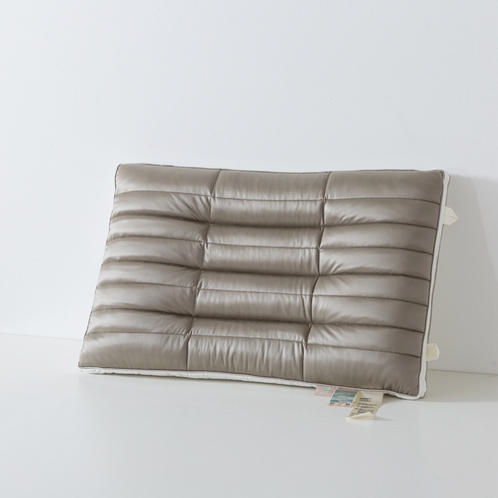 91家纺网 家纺一手货源 找家纺 境月2025新款锦氨护颈枕决明子黑苦荞枕头枕芯 锦氨决明子枕--灰色使用高度12-15cm