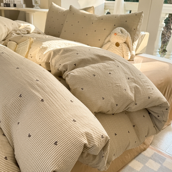 韩巢家纺 2025热销新款云感双层纱单件被套-（提供卖家秀） 米倾心