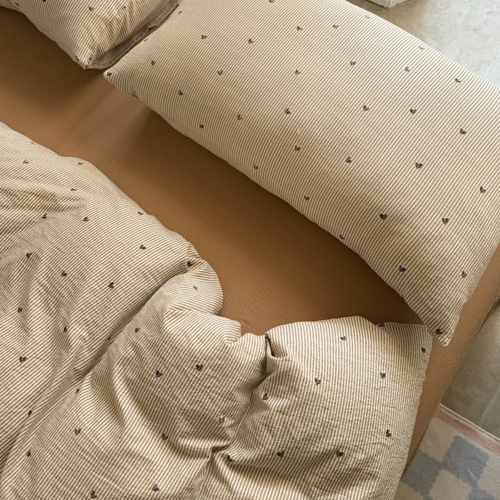 91家纺网 家纺一手货源 找家纺 韩巢家纺 2025热销新款云感双层纱单件被套-（提供卖家秀） 米倾心