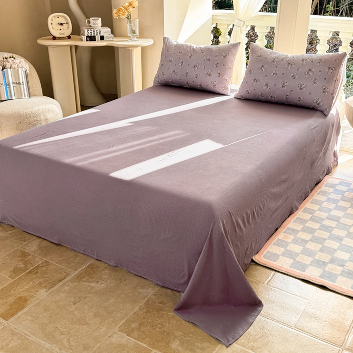 91家纺网 家纺一手货源 找家纺 韩巢家纺 2025热销新款云感双层纱单件被套-（提供卖家秀） 奶油味的暗恋