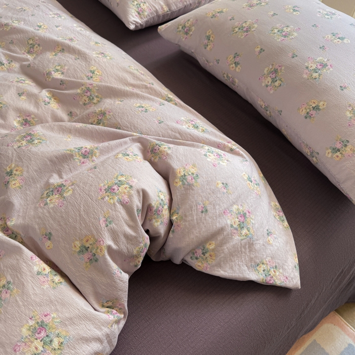 91家纺网 家纺一手货源 找家纺 韩巢家纺 2025热销新款云感双层纱单件被套-（提供卖家秀） 奶油味的暗恋