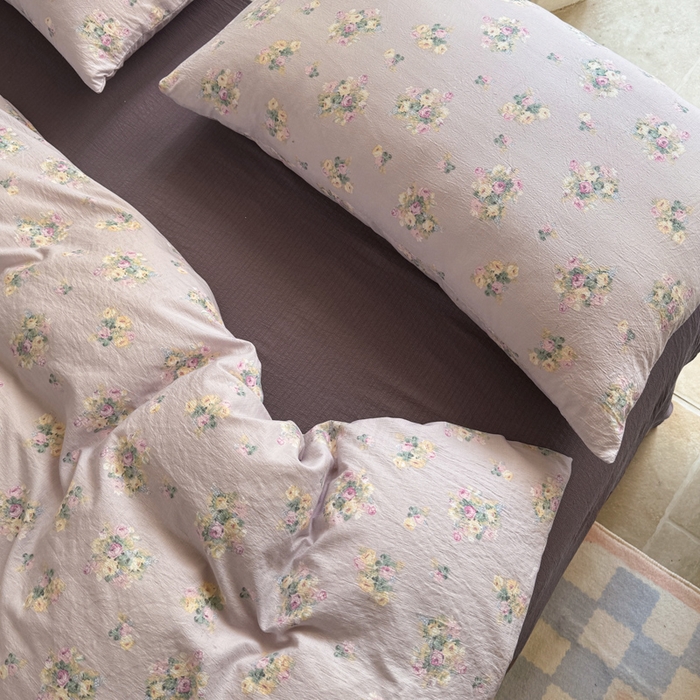 91家纺网 家纺一手货源 找家纺 韩巢家纺 2025热销新款云感双层纱单件被套-（提供卖家秀） 奶油味的暗恋