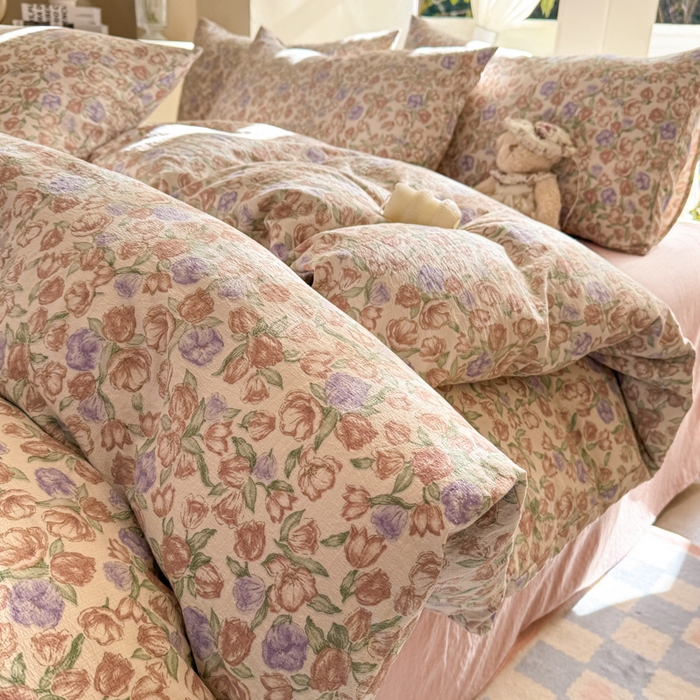 91家纺网 家纺一手货源 找家纺 韩巢家纺 2025热销新款云感双层纱单件被套-（提供卖家秀） 偏偏宠爱