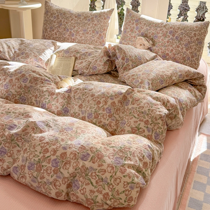 91家纺网 家纺一手货源 找家纺 韩巢家纺 2025热销新款云感双层纱单件被套-（提供卖家秀） 偏偏宠爱