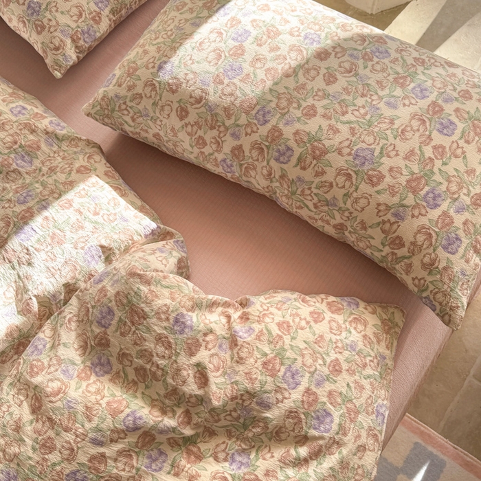 91家纺网 家纺一手货源 找家纺 韩巢家纺 2025热销新款云感双层纱单件被套-（提供卖家秀） 偏偏宠爱