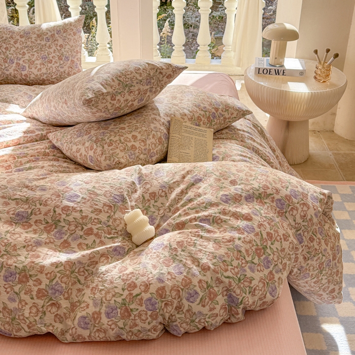 91家纺网 家纺一手货源 找家纺 韩巢家纺 2025热销新款云感双层纱单件被套-（提供卖家秀） 偏偏宠爱