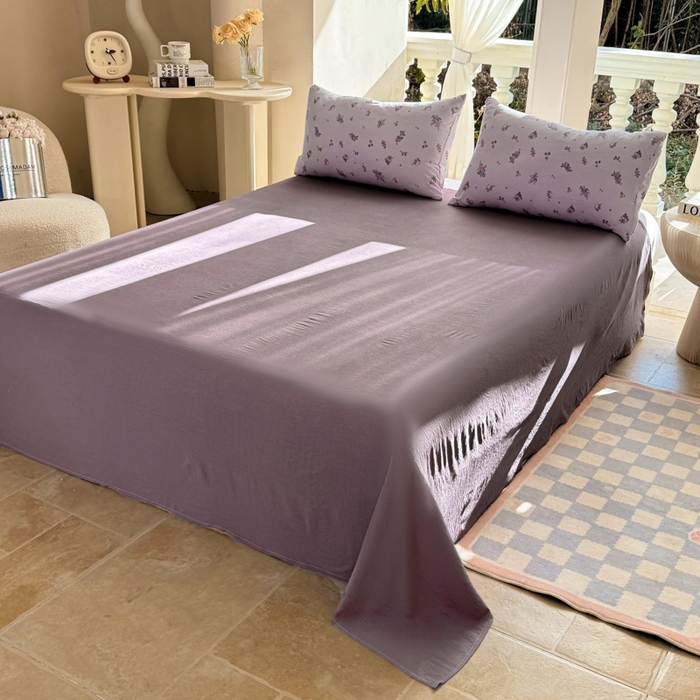 91家纺网 家纺一手货源 找家纺 韩巢家纺 2025热销新款云感双层纱单件被套-（提供卖家秀） 葡萄七分甜