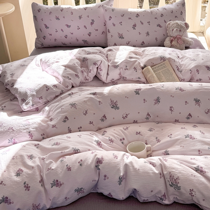 91家纺网 家纺一手货源 找家纺 韩巢家纺 2025热销新款云感双层纱单件被套-（提供卖家秀） 葡萄七分甜