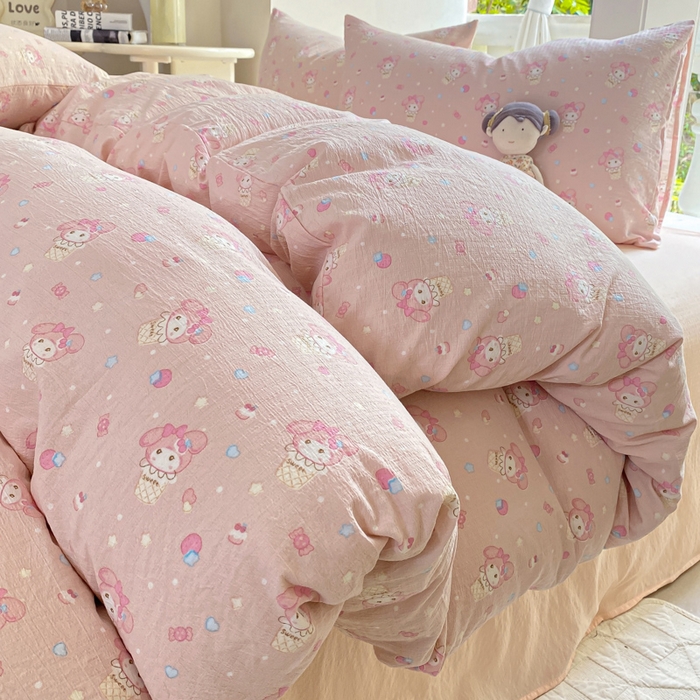 韩巢家纺 2025热销新款云感双层纱单件被套-（提供卖家秀） 小美冰激凌