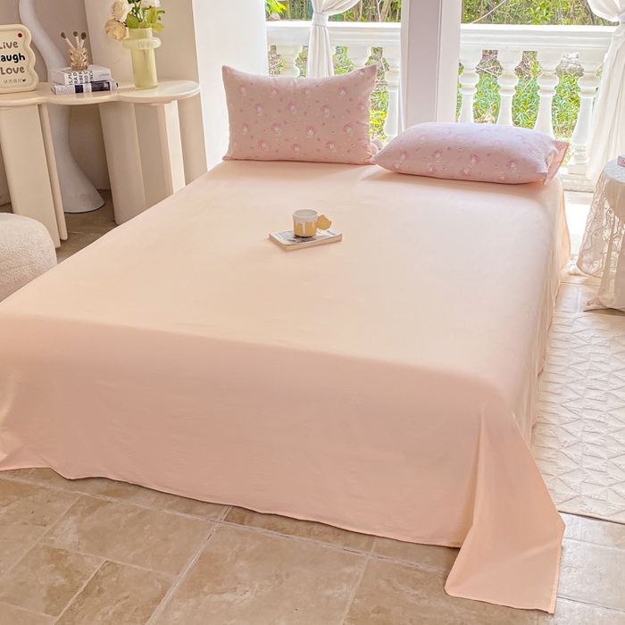 91家纺网 家纺一手货源 找家纺 韩巢家纺 2025热销新款云感双层纱单件被套-（提供卖家秀） 小美冰激凌