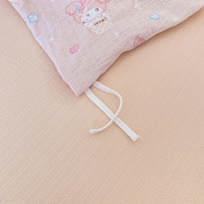 91家纺网 家纺一手货源 找家纺 韩巢家纺 2025热销新款云感双层纱单件被套-（提供卖家秀） 小美冰激凌