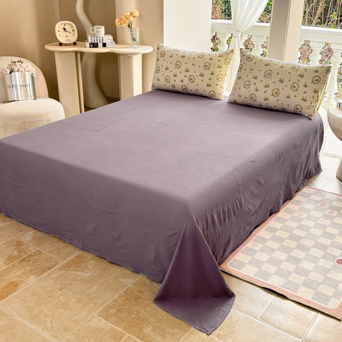 91家纺网 家纺一手货源 找家纺 韩巢家纺 2025热销新款云感双层纱单件被套-（提供卖家秀） 兔子的欢喜