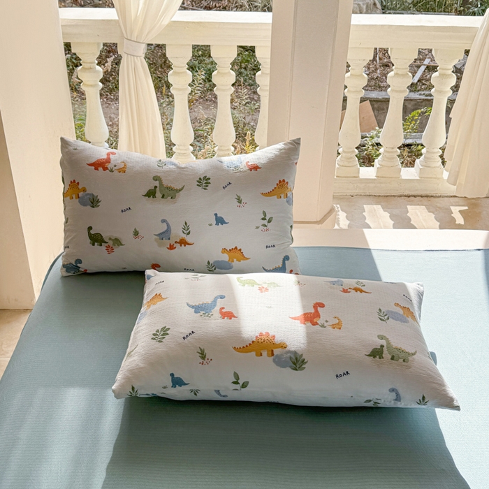 91家纺网 家纺一手货源 找家纺 韩巢家纺 2025热销新款云感双层纱单件被套-（提供卖家秀） 树林小小龙