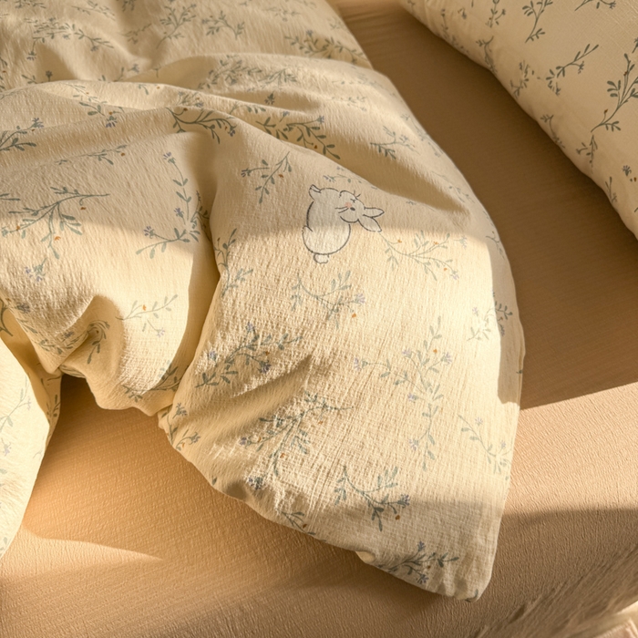 91家纺网 家纺一手货源 找家纺 韩巢家纺 2025热销新款云感双层纱单件被套-（提供卖家秀） 森田野园