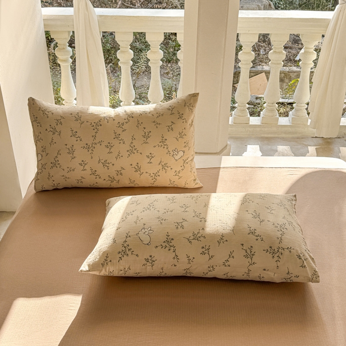 91家纺网 家纺一手货源 找家纺 韩巢家纺 2025热销新款云感双层纱单件被套-（提供卖家秀） 森田野园